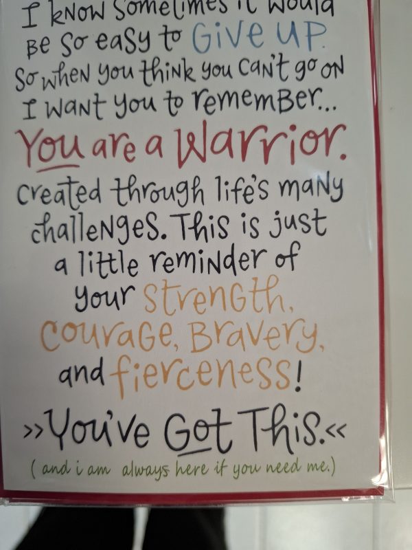 You have got this card.