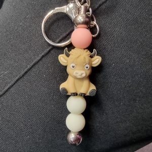 Cow Keyring/bag Charm