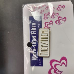 They/them Pin Badge